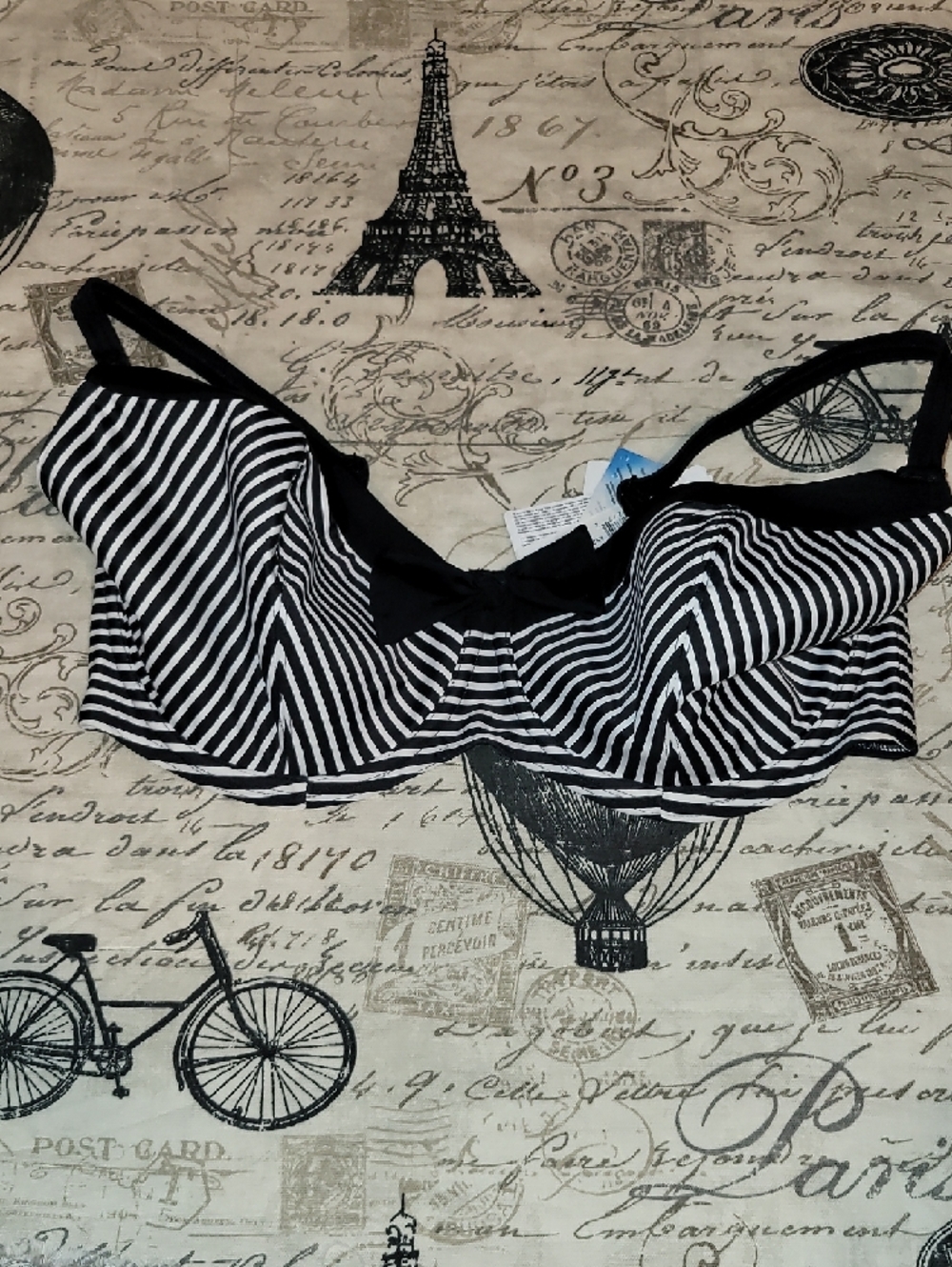 Freya Black & White Striped Underwire Bikini Set - Picture 5 of 7
